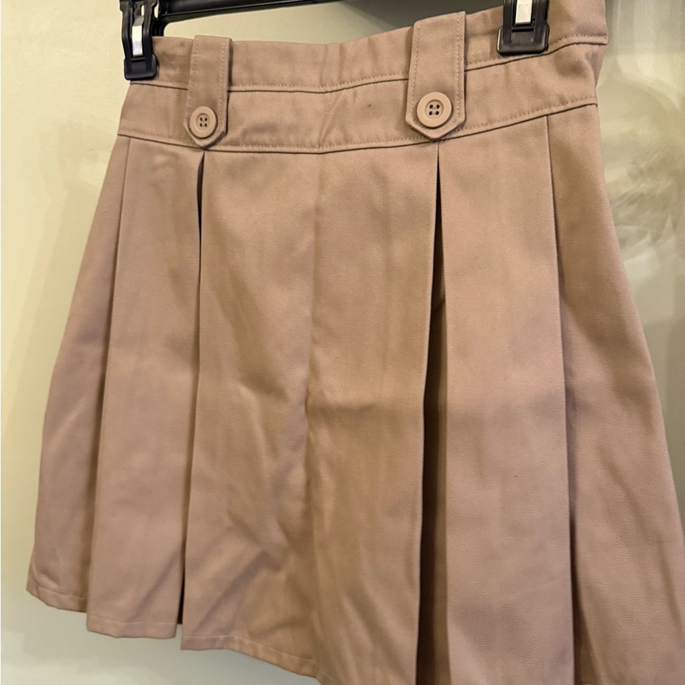 NWOT Tan Pleated Skorts (School Uniform) (x2)